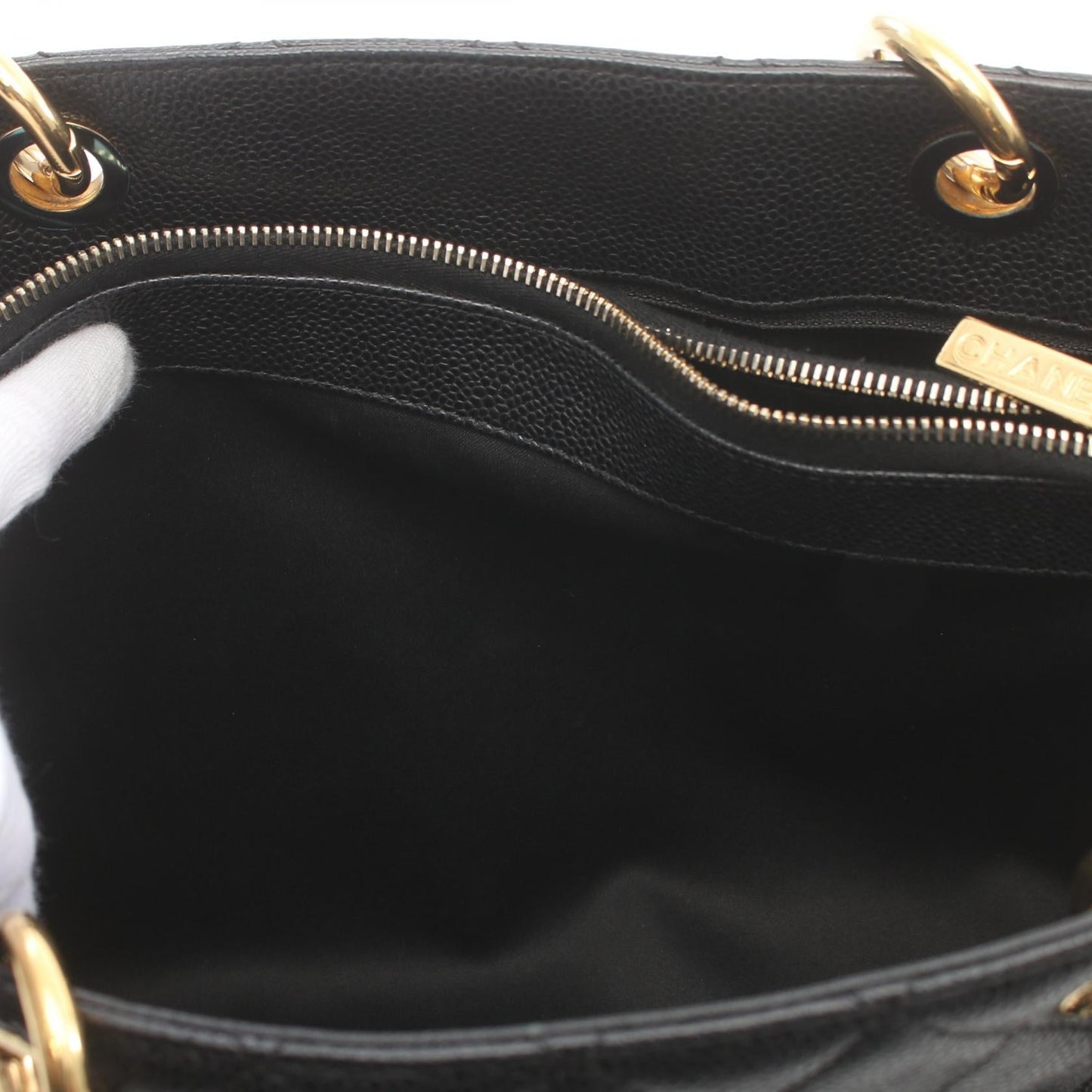 Chanel Caviar Skin Matelasse GST Tote Bag