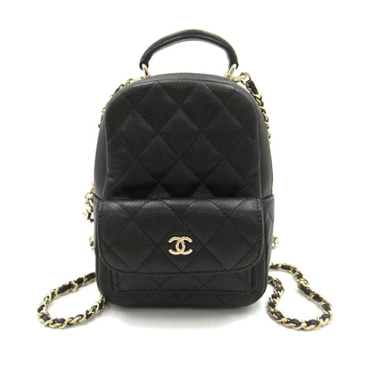Chanel Matelasse Caviar Skin Backpack Black