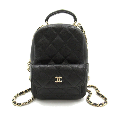 Chanel Matelasse Caviar Skin Backpack Black