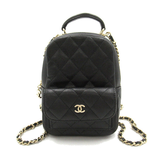 Chanel Matelasse Caviar Skin Backpack Black