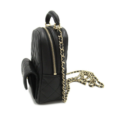 Chanel Matelasse Caviar Skin Backpack Black