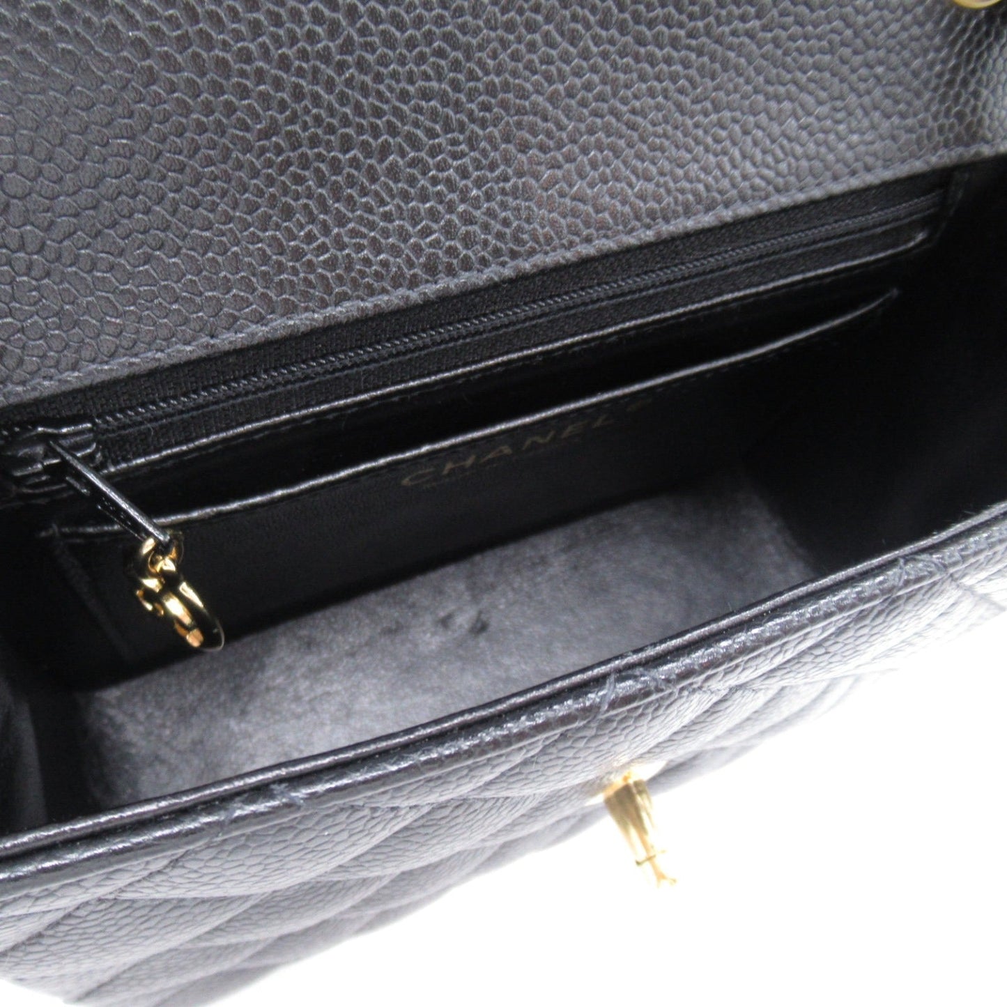 Chanel Mini Matelasse Caviar Skin Shoulder Bag