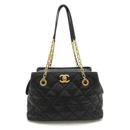 Chanel Leather Chain Tote Bag