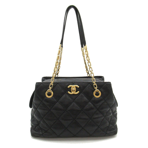 Chanel Leather Chain Tote Bag