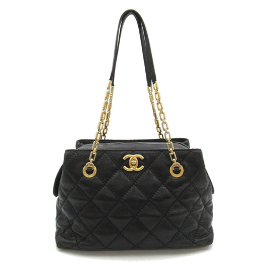 Chanel Leather Chain Tote Bag