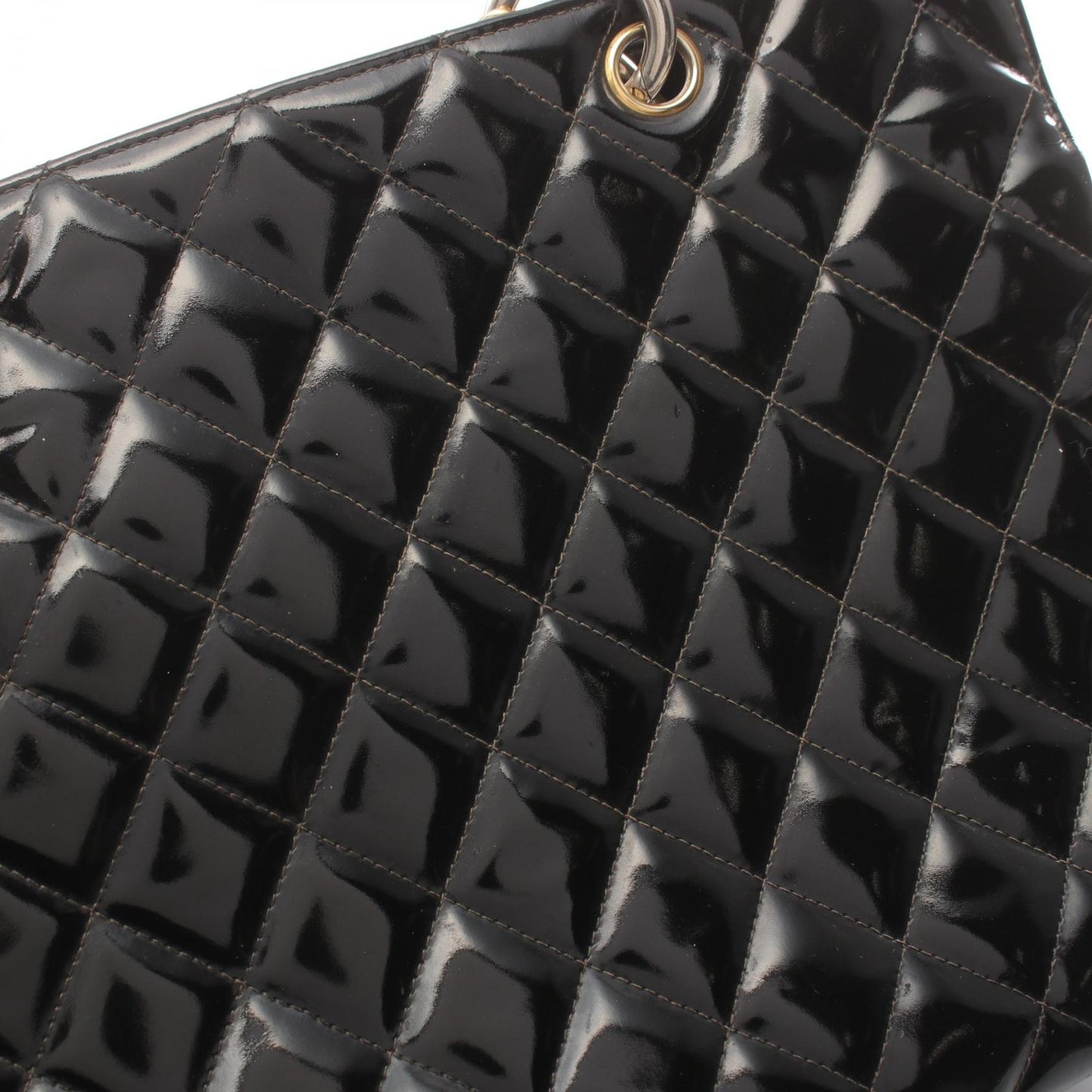 Chanel CC Patent Timeless Chain Tote Bag  Leather Tote Bag in New Condition