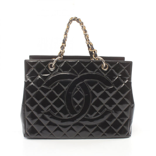 Chanel CC Patent Timeless Chain Tote Bag  Leather Tote Bag in New Condition