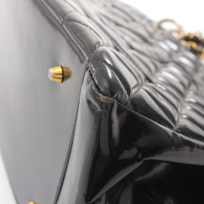 Chanel CC Patent Timeless Chain Tote Bag  Leather Tote Bag in New Condition