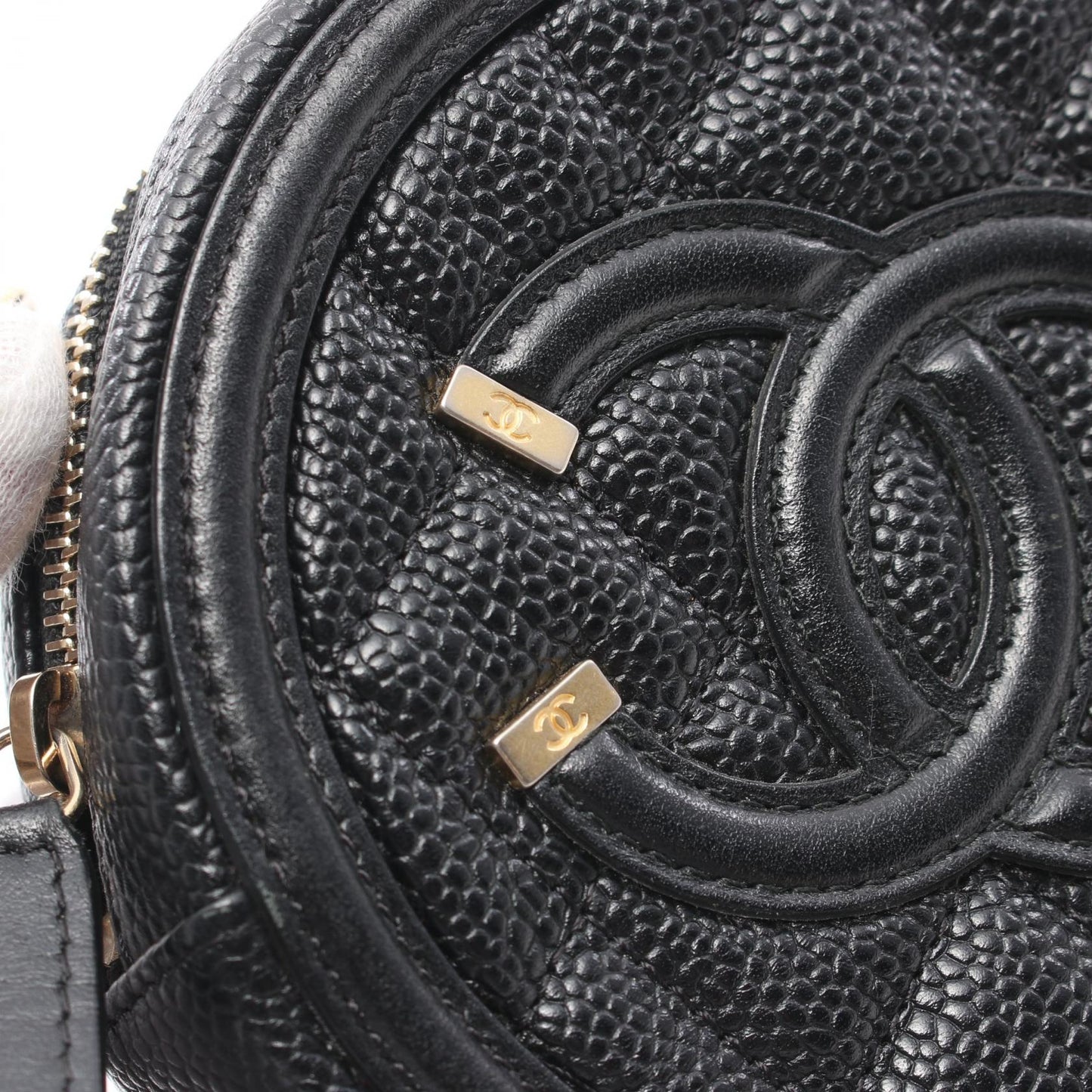 Chanel Caviar Skin CC Filigree Shoulder Bag