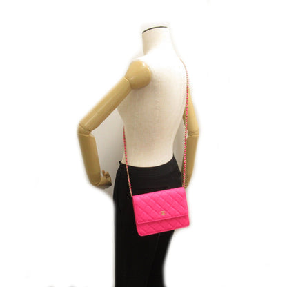 Chanel Caviar Skin Matelasse Chain Wallet Shoulder Bag