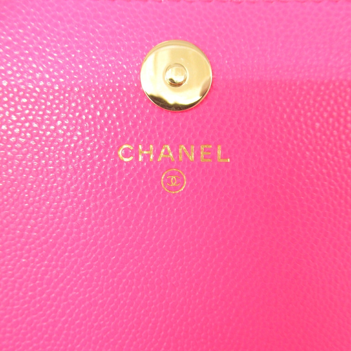 Chanel Caviar Skin Matelasse Chain Wallet Shoulder Bag