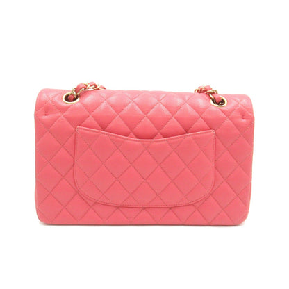 Chanel Caviar Double Flap Shoulder Bag Pink