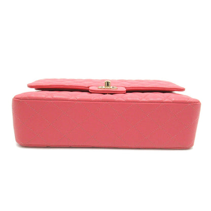 Chanel Caviar Double Flap Shoulder Bag Pink