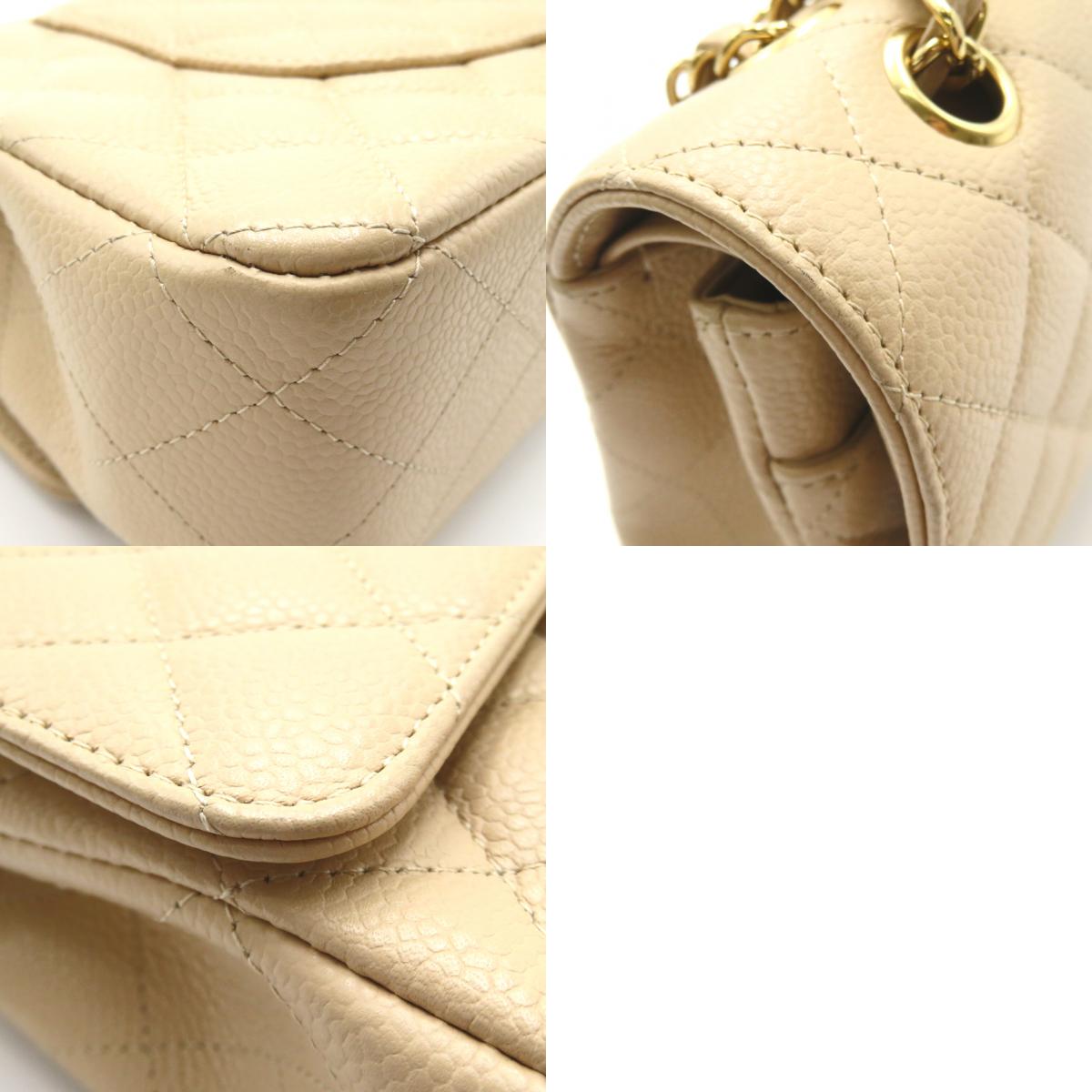 Chanel Caviar Skin Double Flap Shoulder Bag