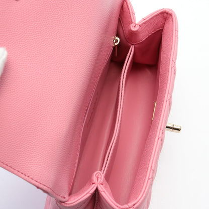 Chanel Caviar Coco Handle Flap Handbag A92990