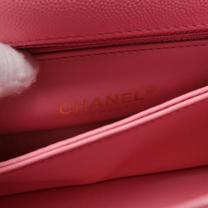 Chanel Caviar Coco Handle Flap Handbag A92990