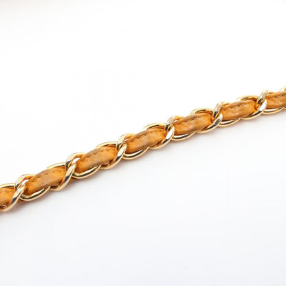 Chanel Caviar Skin Matelasse Shoulder Bag Yellow
