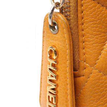 Chanel Caviar Skin Matelasse Shoulder Bag Yellow