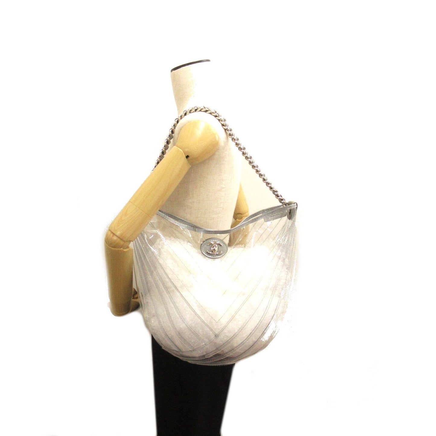 Chanel Transparent Hobo Chain Shoulder Bag Plastic Shoulder Bag 25736018 in Great Condition