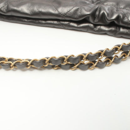 Chanel Leather Tote Bag Gray