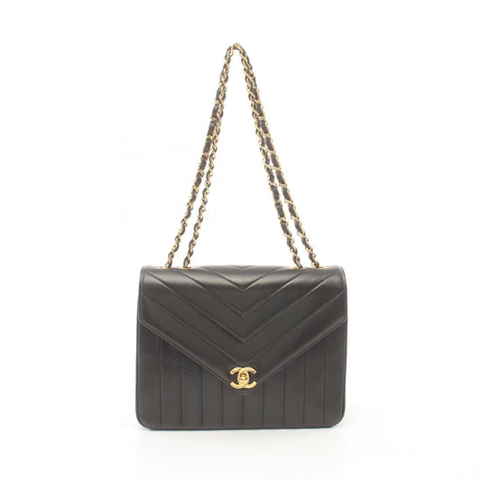 Chanel V Stitch Chevron Mademoiselle Shoulder Bag Leather Shoulder Bag 2572722