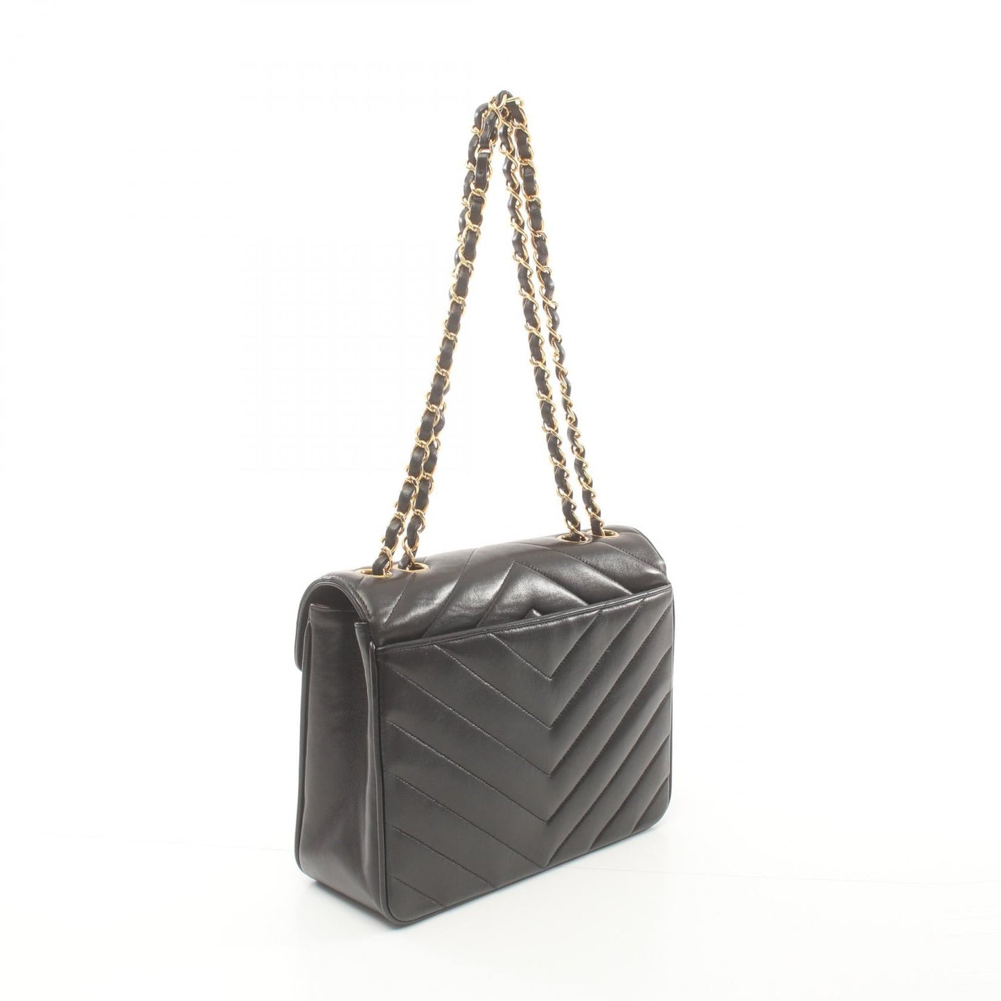 Chanel V Stitch Chevron Mademoiselle Shoulder Bag Leather Shoulder Bag 2572722