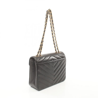 Chanel V Stitch Chevron Mademoiselle Shoulder Bag Leather Shoulder Bag 2572722