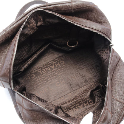 Chanel Caviar Skin Chocolate Bar Shoulder Bag A26135