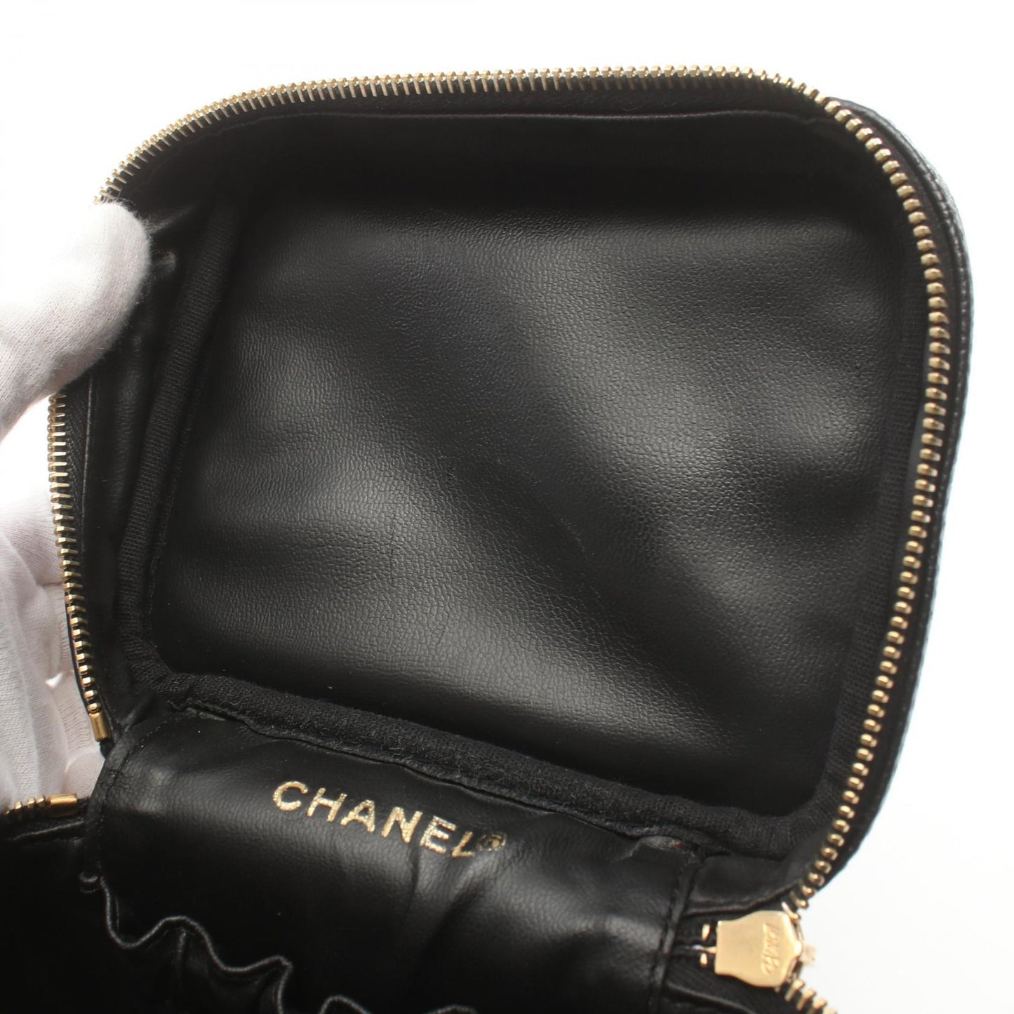 Chanel Vanity Bag Leather Vanity Bag A01998 in New Condition