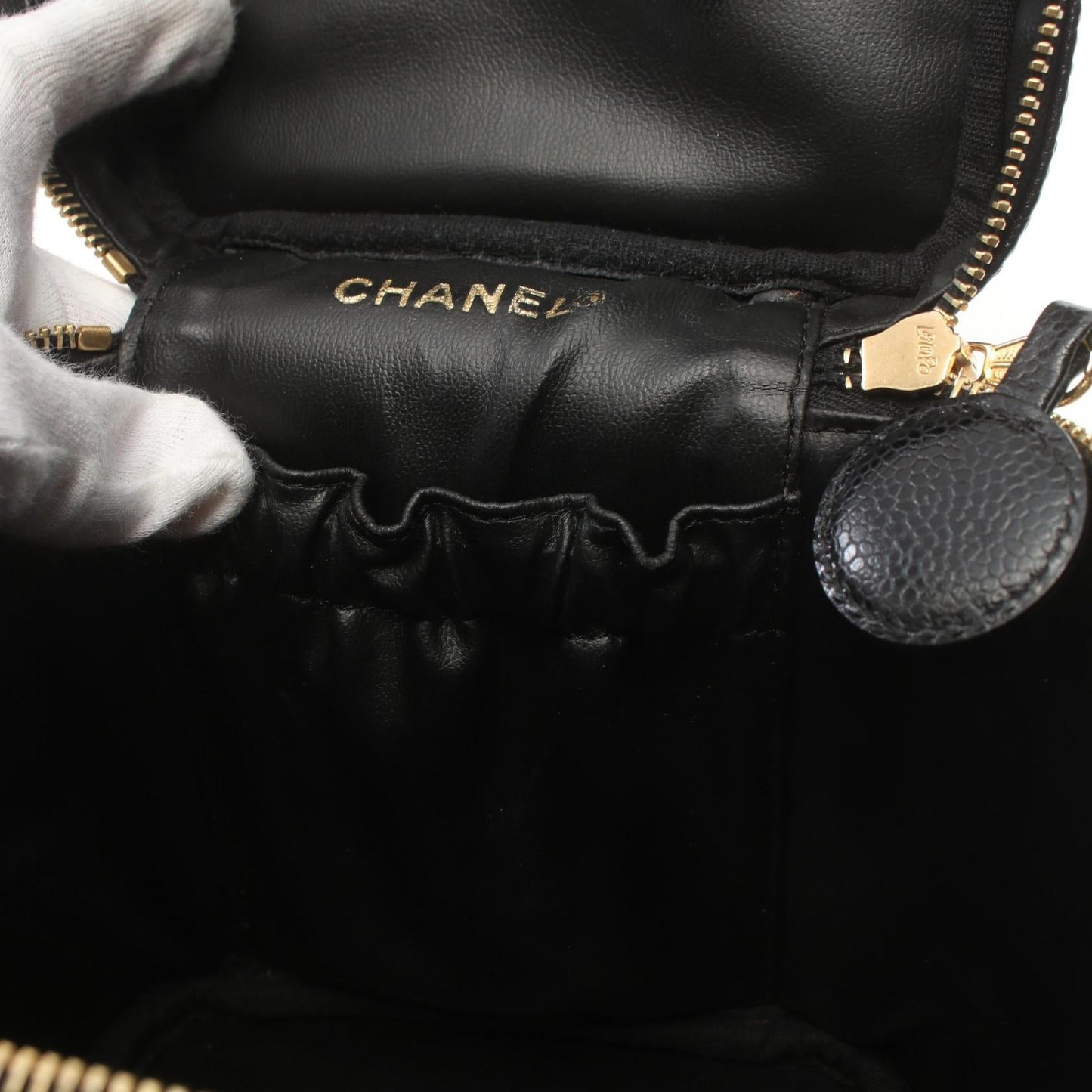 Chanel Vanity Bag Leather Vanity Bag A01998 in New Condition