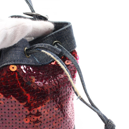 Chanel Sequins & Denim Handbag Denim Handbag 5952834 in New Condition