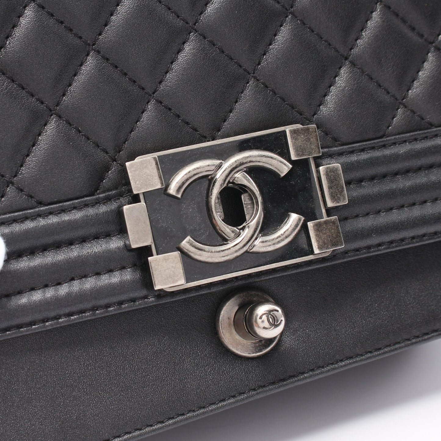 Chanel Boy Shoulder Bag Lambskin Black