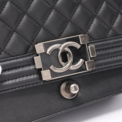 Chanel Boy Shoulder Bag Lambskin Black