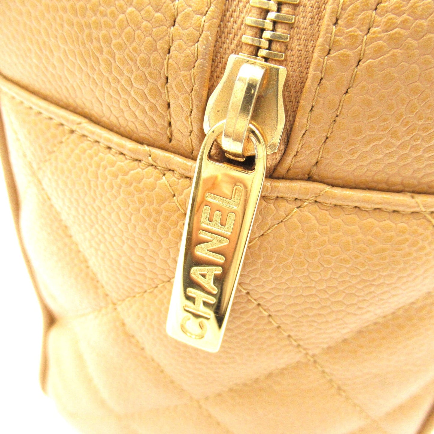 Chanel Boston Bag Leather Handbag in New Condition