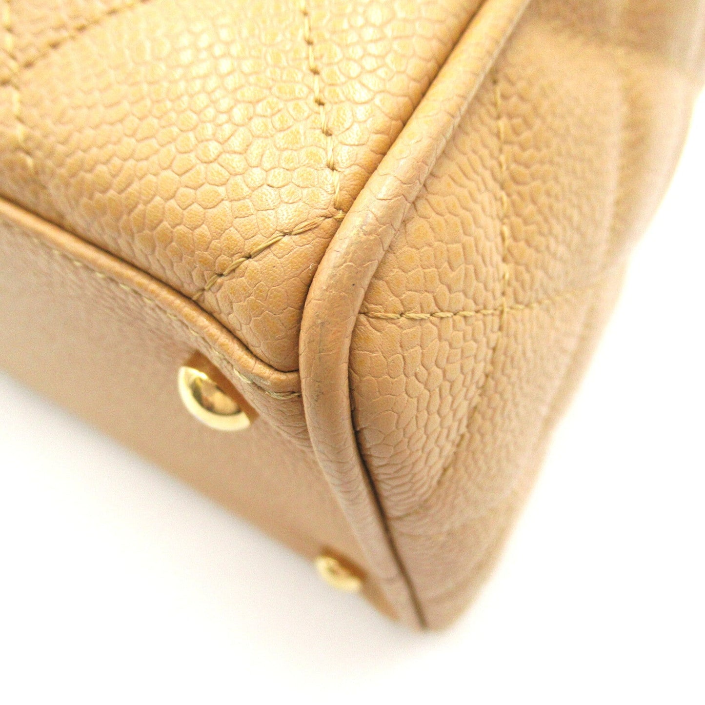 Chanel Boston Bag Leather Handbag in New Condition