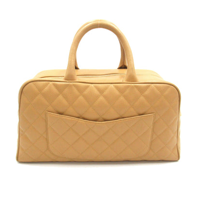 Chanel Boston Bag Leather Handbag in New Condition