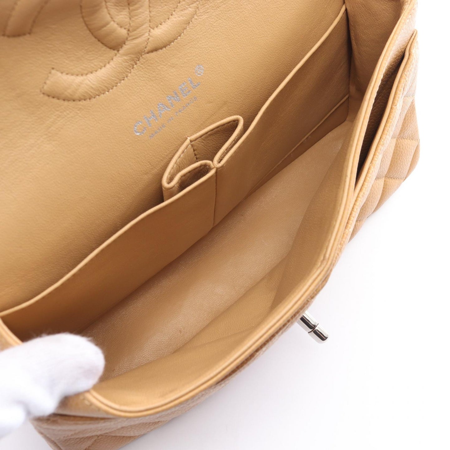 Chanel Caviar Double Flap Shoulder Bag