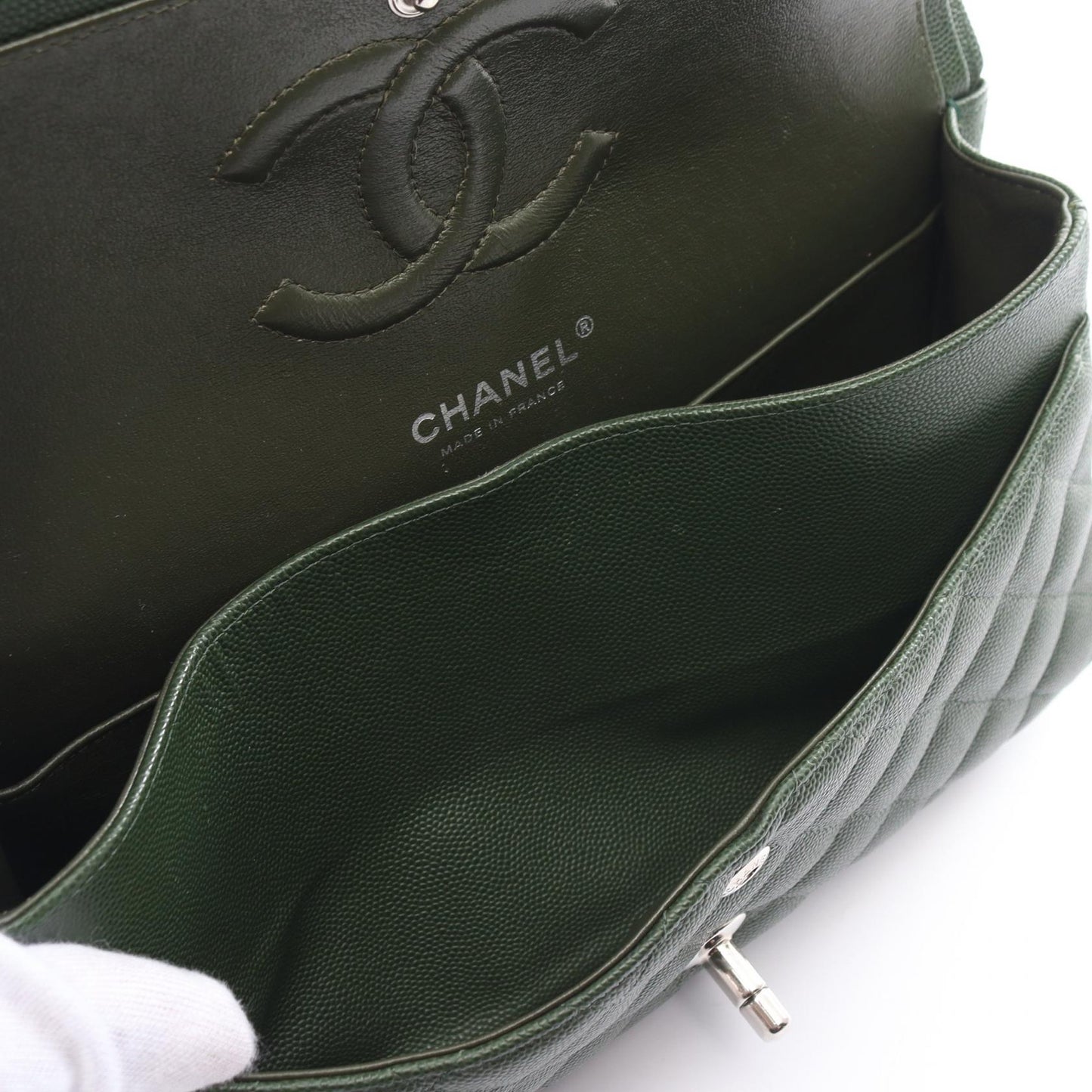 Chanel Caviar Double Flap Shoulder Bag