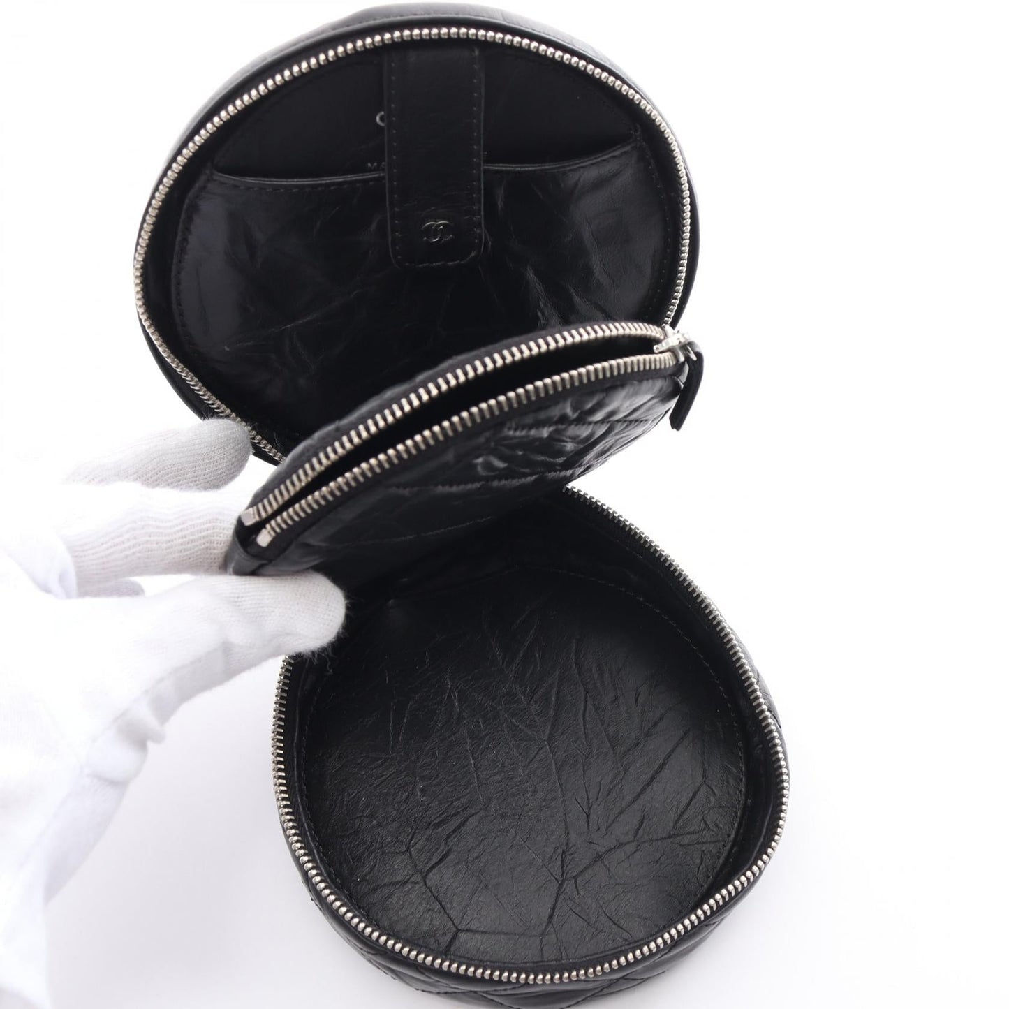 Chanel Matelasse Leather Handbag Black