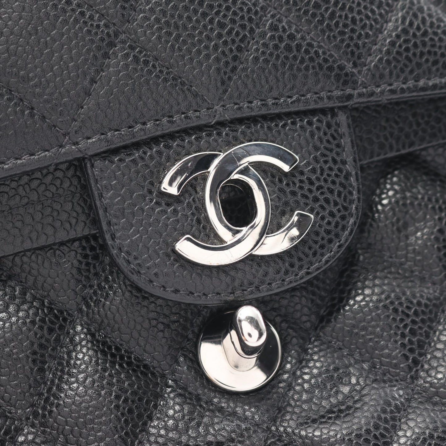 Chanel Caviar Double Flap Shoulder Bag
