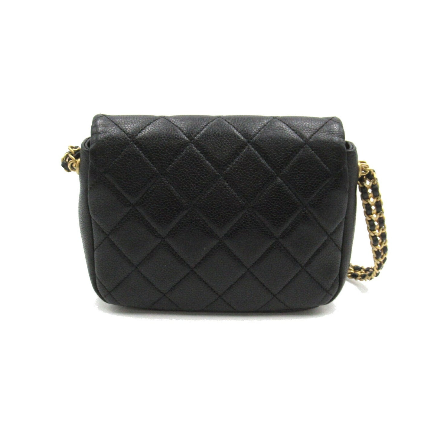 Chanel Mini Matelasse Chain Shoulder Bag Black
