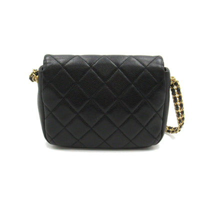 Chanel Mini Matelasse Chain Shoulder Bag Black