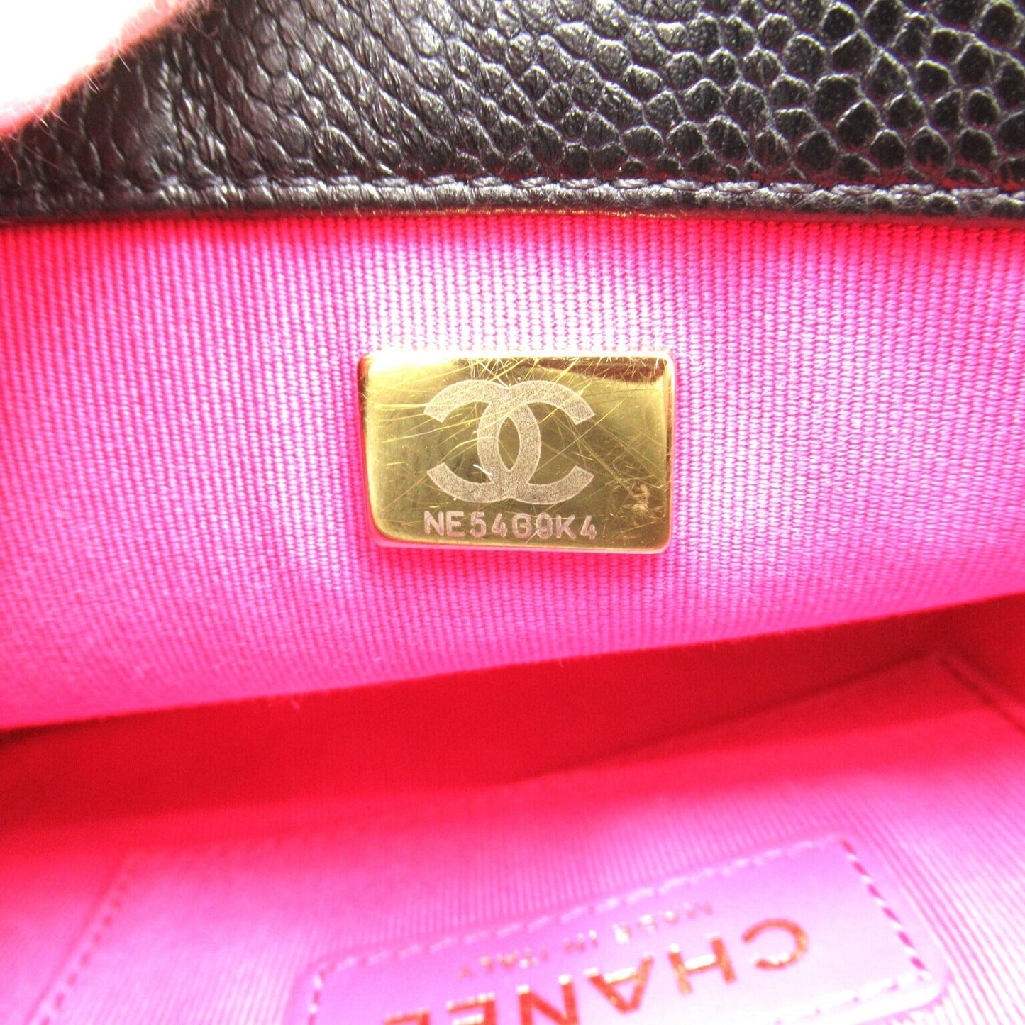 Chanel Mini Matelasse Chain Shoulder Bag Black