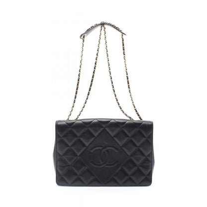 Chanel CC Full Flap Matelasse Bag  Leather Shoulder Bag in New Condition