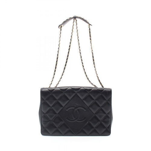 Chanel CC Full Flap Matelasse Bag  Leather Shoulder Bag in New Condition