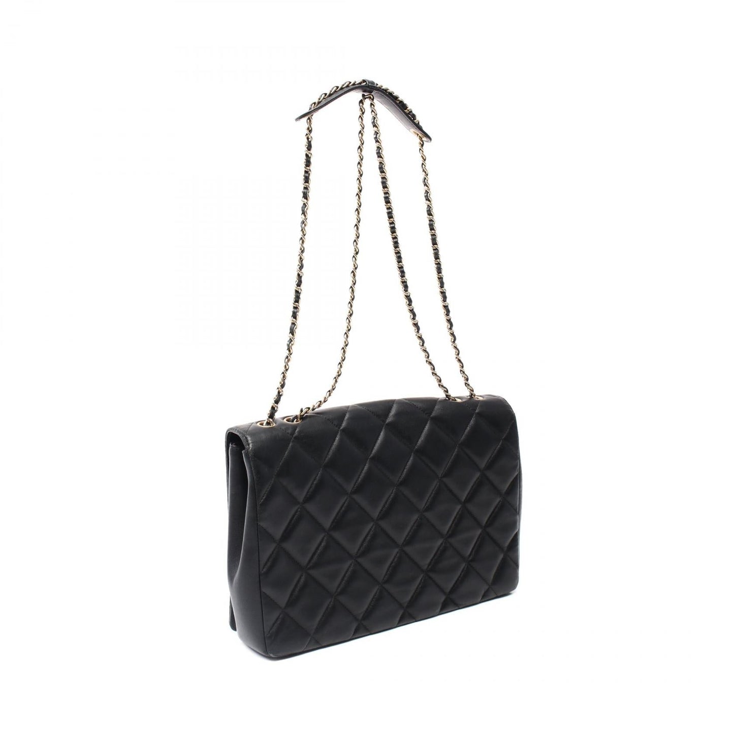 Chanel CC Full Flap Matelasse Bag  Leather Shoulder Bag in New Condition