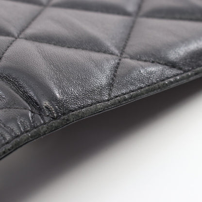 Chanel Matelasse Lambskin Shoulder Bag Black