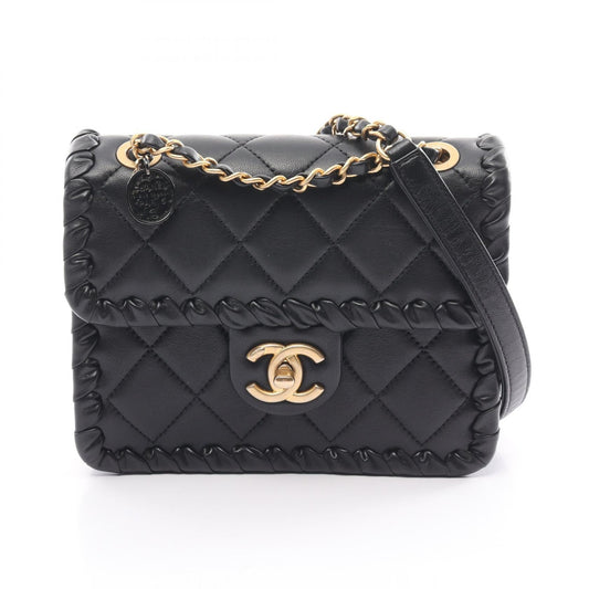 Chanel Matelasse Lambskin Shoulder Bag Black