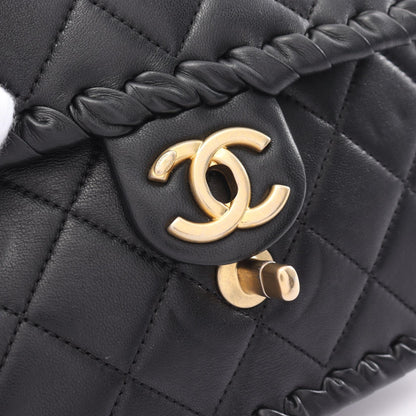 Chanel Matelasse Lambskin Shoulder Bag Black