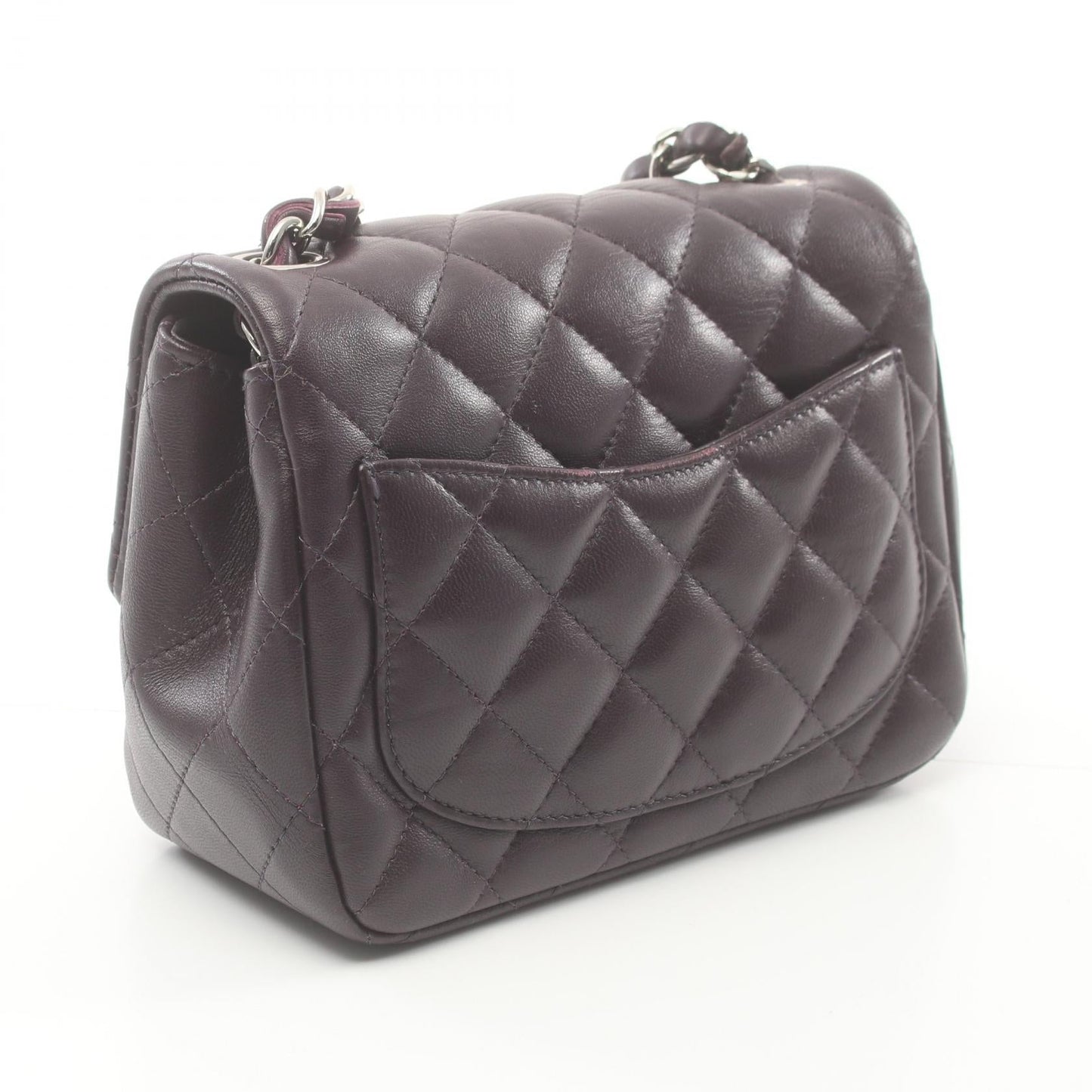 Chanel Mini Matelasse Shoulder Bag Purple
